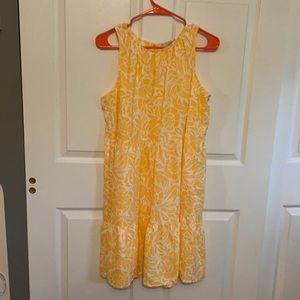 Yellow loft dress